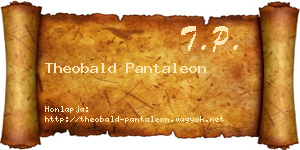 Theobald Pantaleon névjegykártya